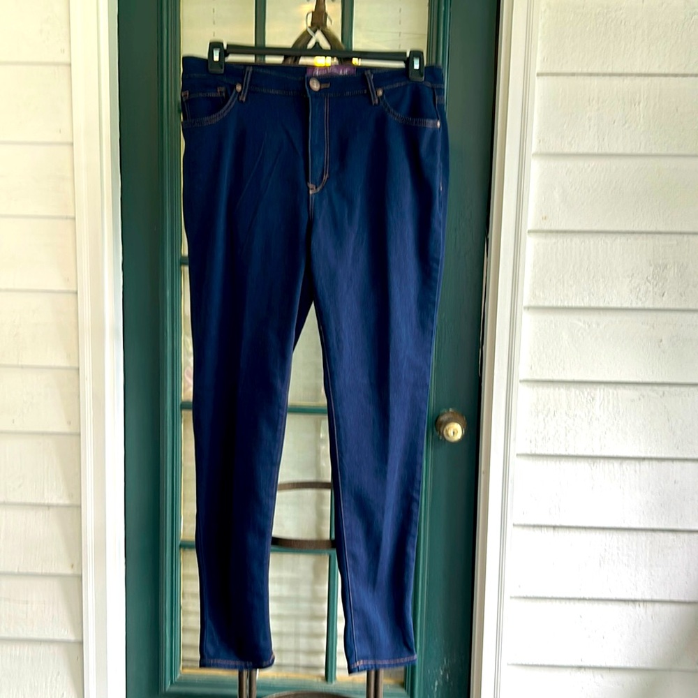 Gloria Vanderbilt Dark Denim Skinny Jeans size 14